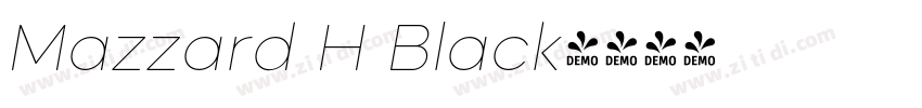Mazzard H Black字体转换